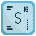 Enxofre Quimica Tabela Periodica Ícone