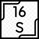 Enxofre Tabela Periodica Quimica Ícone