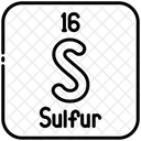 Enxofre Quimica Tabela Periodica Ícone
