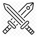 Epees Bataille Combat Icône