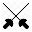 Attaque Escrime Jeu Icône