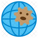 Epidemic Disaster Nature Virus Globe Icon