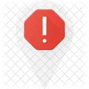 Alerte Pin Geolocalisation Icône