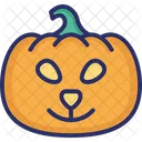 Terrible Craintive Citrouille D Halloween Icon