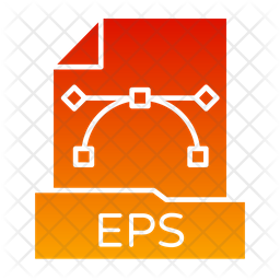 Eps File Icon - Download in Gradient Style