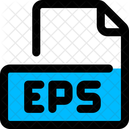 Eps File Icon - Download in Colored Outline Style