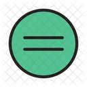 Equal Round Sign Icon