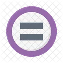 Equal Mathematics Symbol Icon