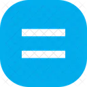 Equal Button Square Icon
