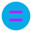 Equal Sign Circle Icon