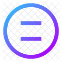 Equal Sign Circle Icon