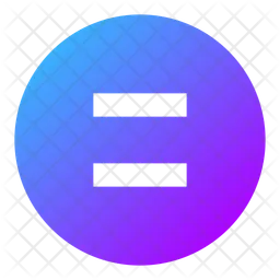 Equal-sign-circle  Icon