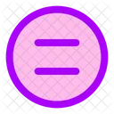 Equal Sign Circle Icon