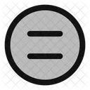 Equal Sign Circle Icon