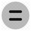 Equal Sign Circle Icon
