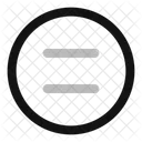 Equal Sign Circle Icon