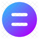 Equal Sign Circle Icon