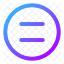 Equal Sign Circle Icon
