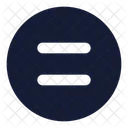 Equal Sign Circle Icon
