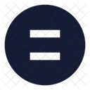 Equal Sign Circle Icon