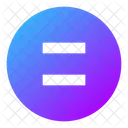 Equal Sign Circle Icon