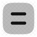 Equal Sign Square Icon