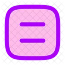 Equal Sign Square Icon