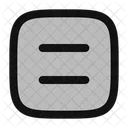 Equal Sign Square Icon