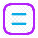 Equal Sign Square Icon