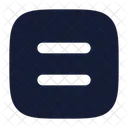 Equal Sign Square Icon