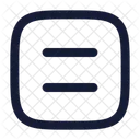 Equal Sign Square Icon