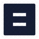 Equal Sign Square Icon