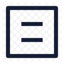 Equal Sign Square Icon