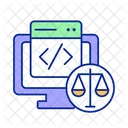 Equal Treatment Of Data Cyber Law Data Icon