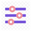 イコライザー、調整、設定 アイコン