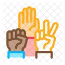 Equality Hand  Icon