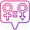 Equality Talking Speech Bubble Icon