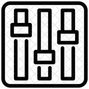Equalizador Preferencias Musicais Configuracoes De Som Ícone