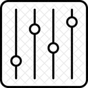Configuracao Controle Equalizador Ícone