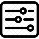 Equalizador Configuracao Preferencia Ícone