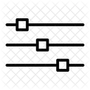 Equalizador Interface Configuracao Ícone