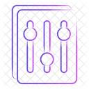 Arquivo Equalizador Documento Mixer De Som Ícone
