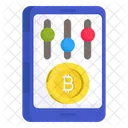 Equalizador De Bitcoin Equalizador De Criptomoeda Criptografia Btc 아이콘