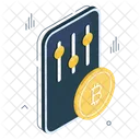 Equalizador De Bitcoin Equalizador De Criptomoeda Criptografia Btc Icon