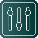 Controlador de equalizador ajustador  Ícone