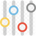 Equalizador De Audio Multimidia Preferencias Musicais Icono