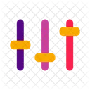 Equalizador De Musica Controlador De Volume Ajuste De Som Ícone
