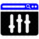 Navegador Equalizador Filtro Ícone
