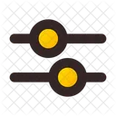 Equalizador De Volume Misturador De Volume Ajustador De Volume Icono