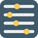 Equalizador Multimidia Preferencias Musicais Icono